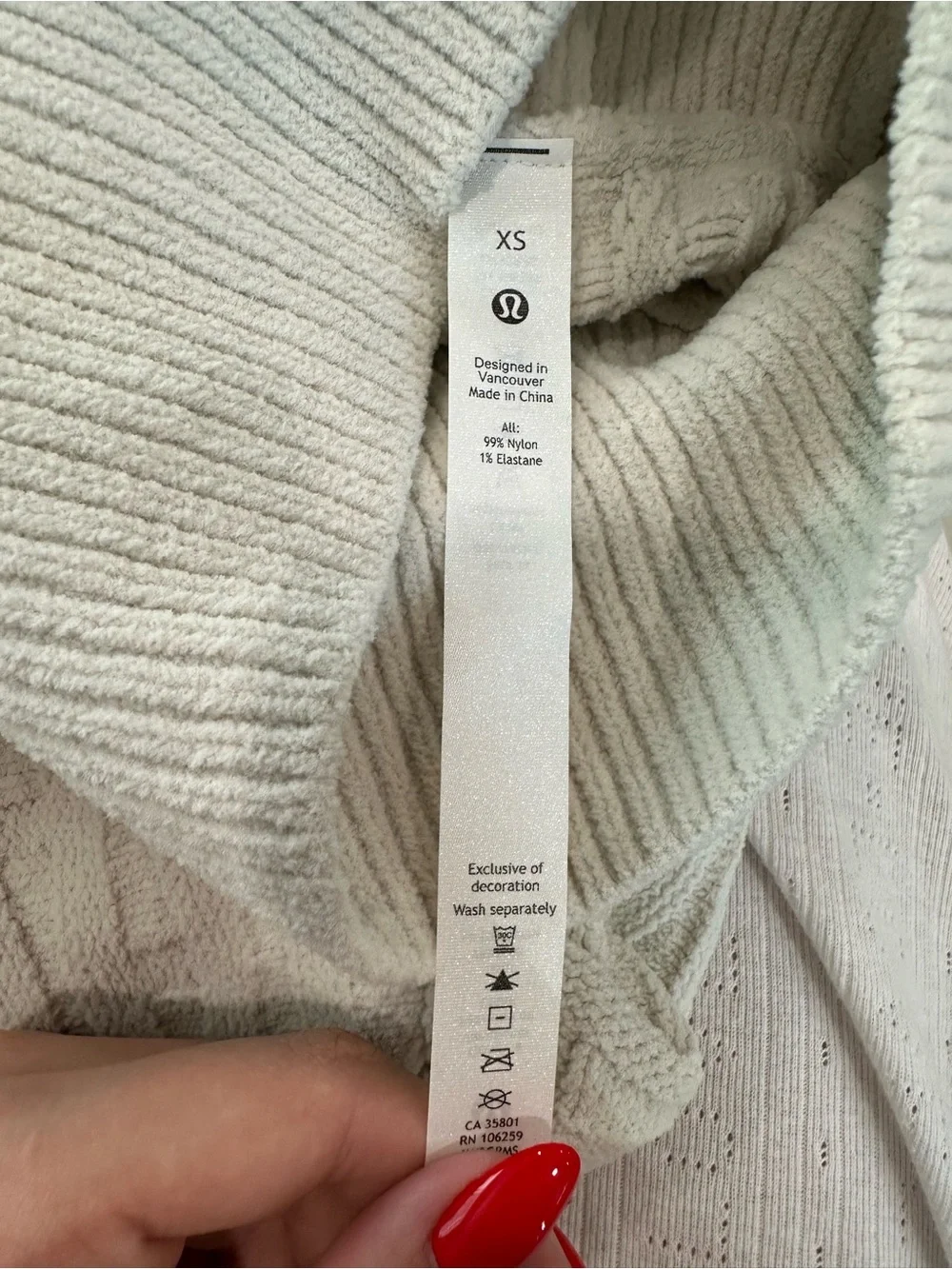Lululemon Cable-Knit Relaxed-Fit Sweater Bone XS NWT